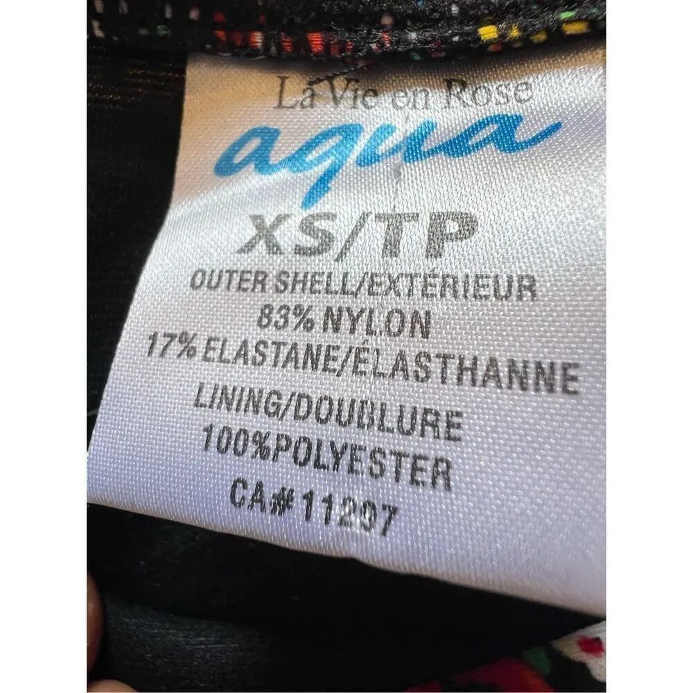 Black and bright floral side tie up bikini bottoms Xs La Senza La Vie En Rose - Image 5