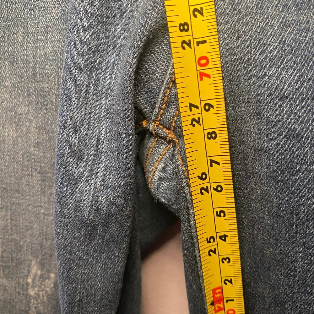 Judy Blue Women's size 13 / 31 Skinny Fit Medium Wash Distressed Cheetah Jeans - Image 12