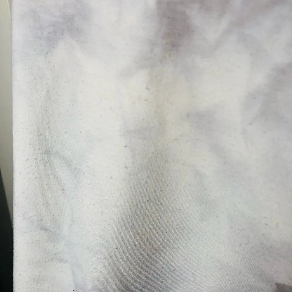 Melloday Tie Dye Sweatshirt Long Sleeves Lavender Gray White L - Image 6