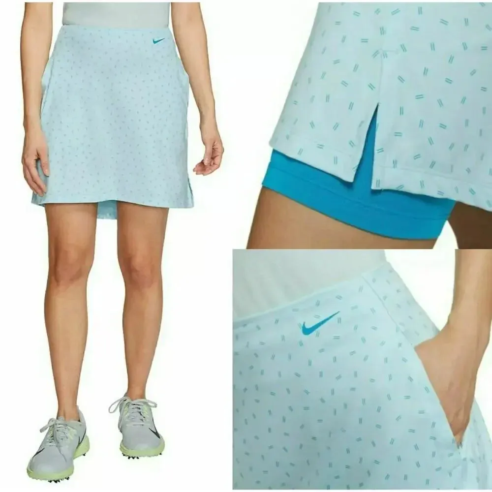 Nike‎ Women's Size XL Light Blue Moisture-Wicking Dri-FIT UV Victory Golf Skort - Image 2