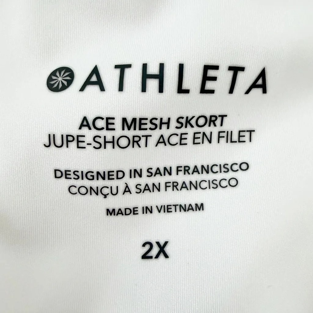 Athleta Women’s Size 2X Ace Ruffle Mesh Skort EUC - Image 12