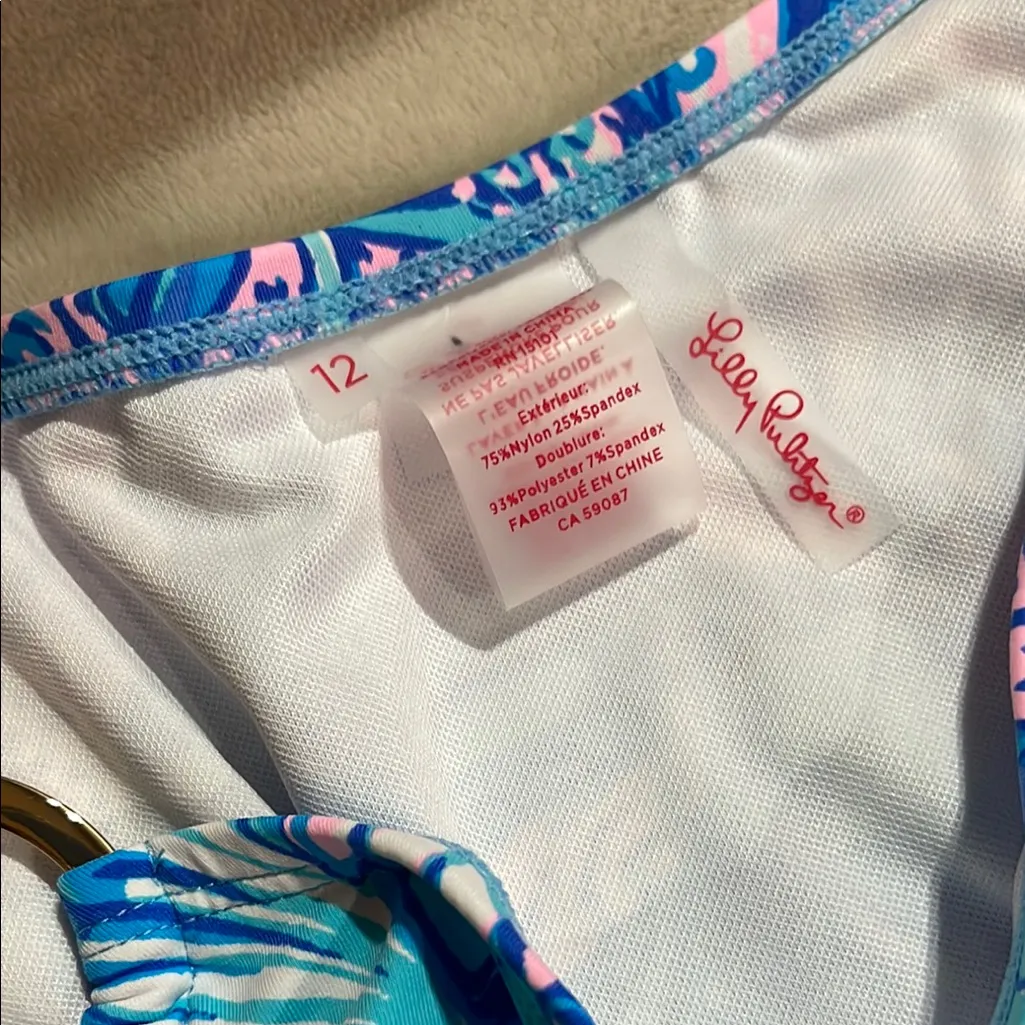 NWT! Lilly Pulitzer Kylen Bikini Bottom Sound the Sirens NWT Size 12 - Image 5