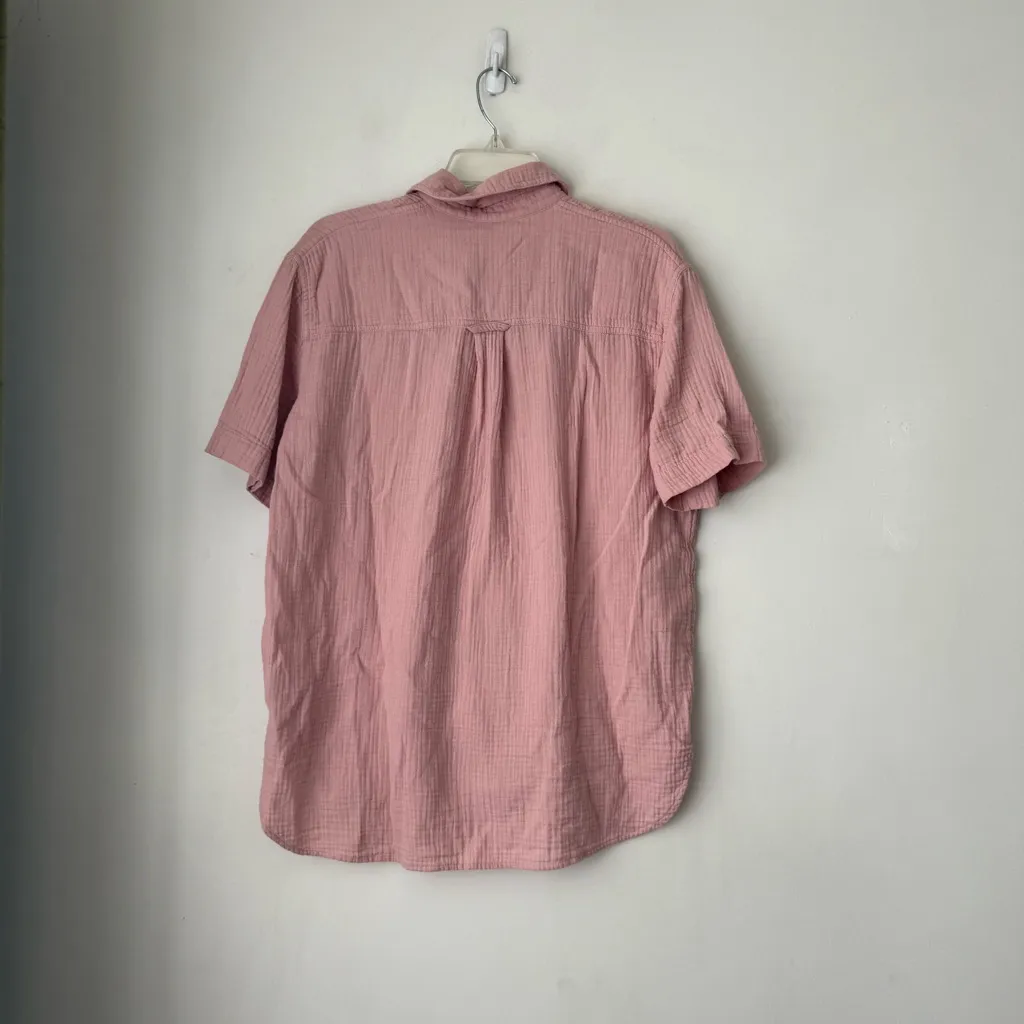 Madewell Lightspun Short-Sleeve Flap-Pocket Shirt in Wisteria Dove S - Image 8