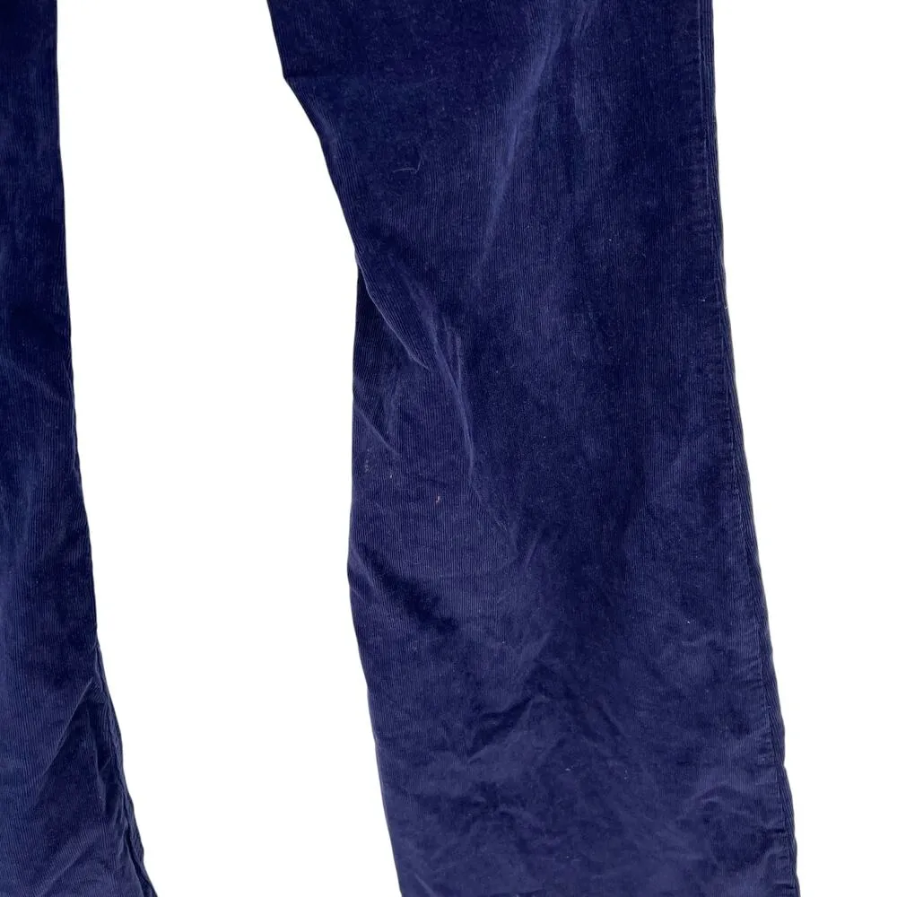 Free People We The Free Jayde Cord Flare Pants Raw Hem Blue Size‎ 29 - Image 9