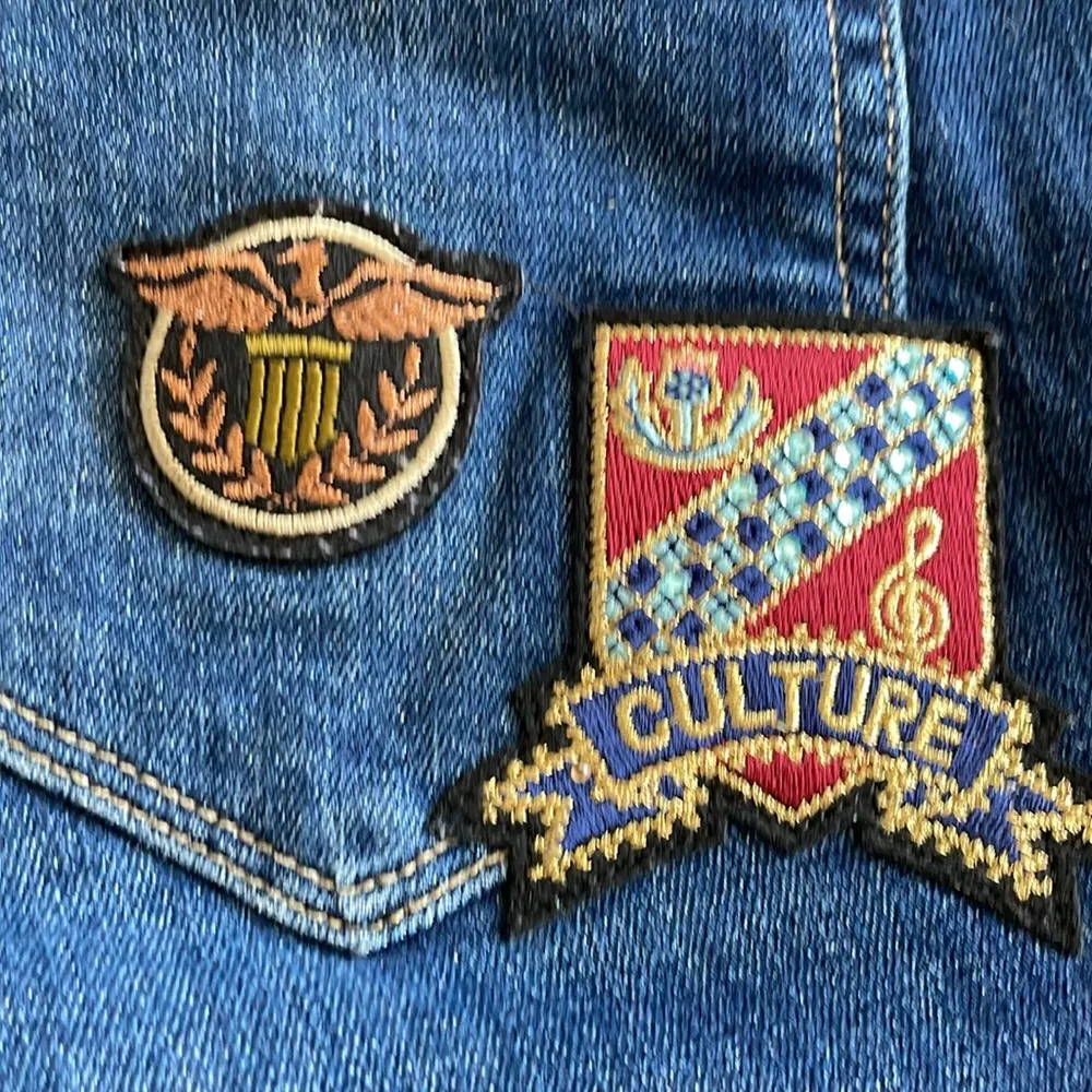 Paige Jacqueline Straight Patches Jeans - Image 2