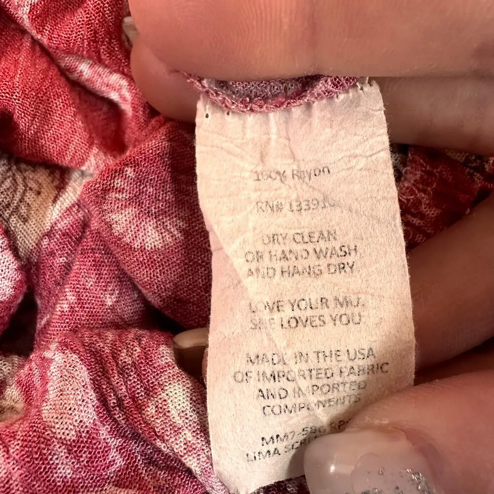 Show Me Your Mumu Pink Lima Scrunch Crop Top Size Small - Image 2