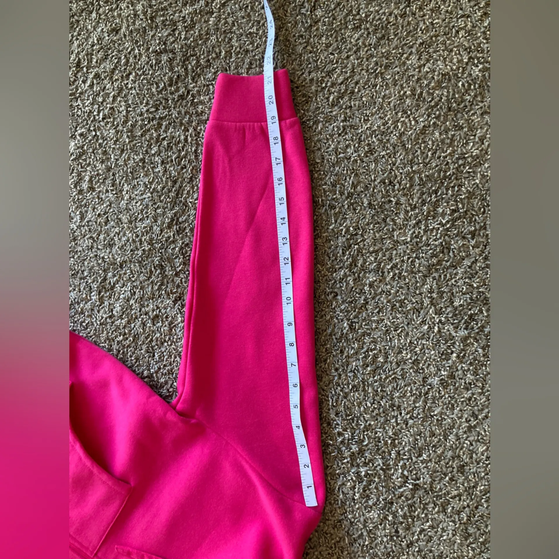 Juicy Couture Vixen Pink Thick Velour Tracksuit Set Zip Hoodie & Joggers NWT M - Image 12