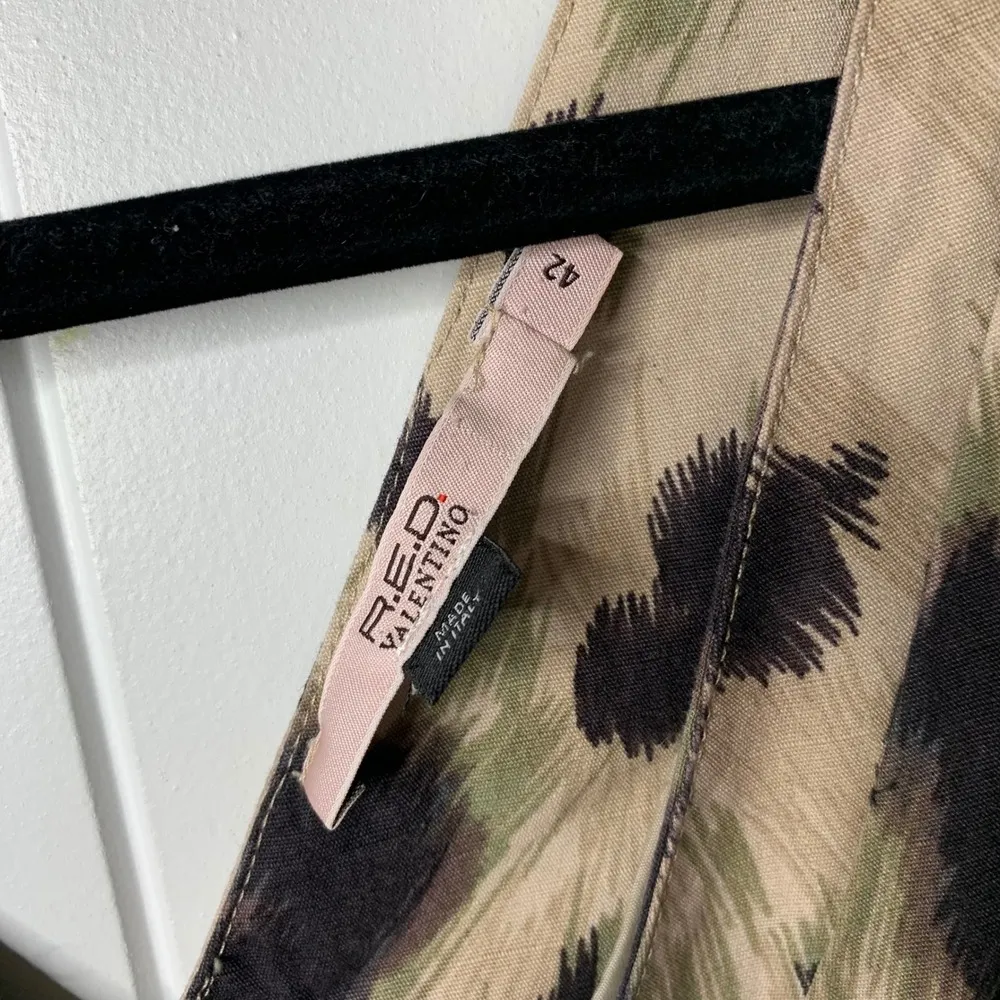 Valentino Red leopard animal Print Dress‎ Party Cocktail size 42 vintage y2k 90s Tan - Image 4