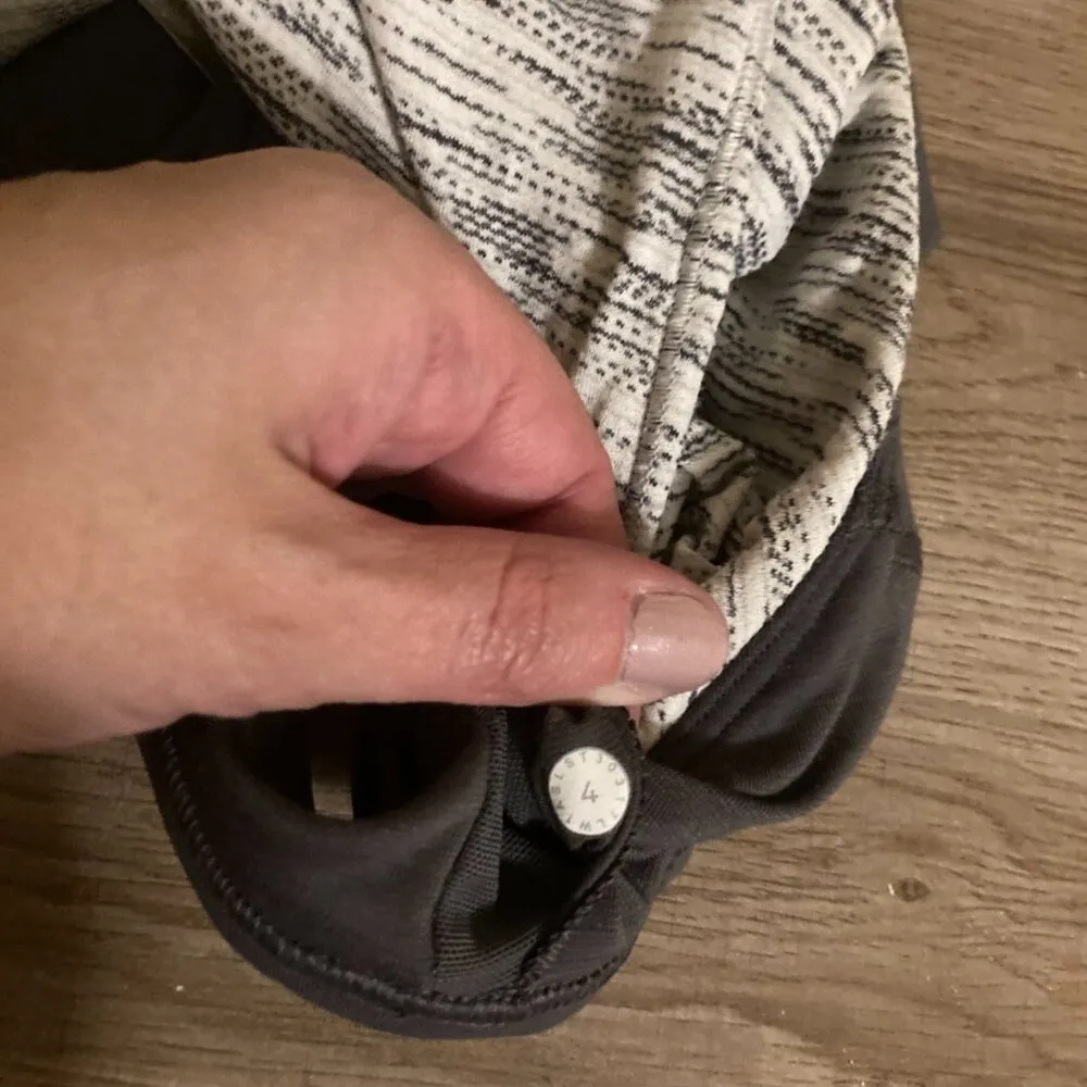 Lululemon Raise The Barre Tank Tiger Space Dye Black White / Dark Carbon Size 4 - Image 3