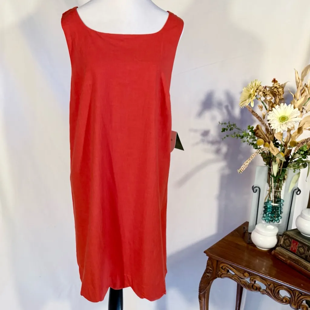 NWT Kate Spade New York x Target Scalloped Hem Shift Dress – Poppy Red Sz L🧡 - Image 11