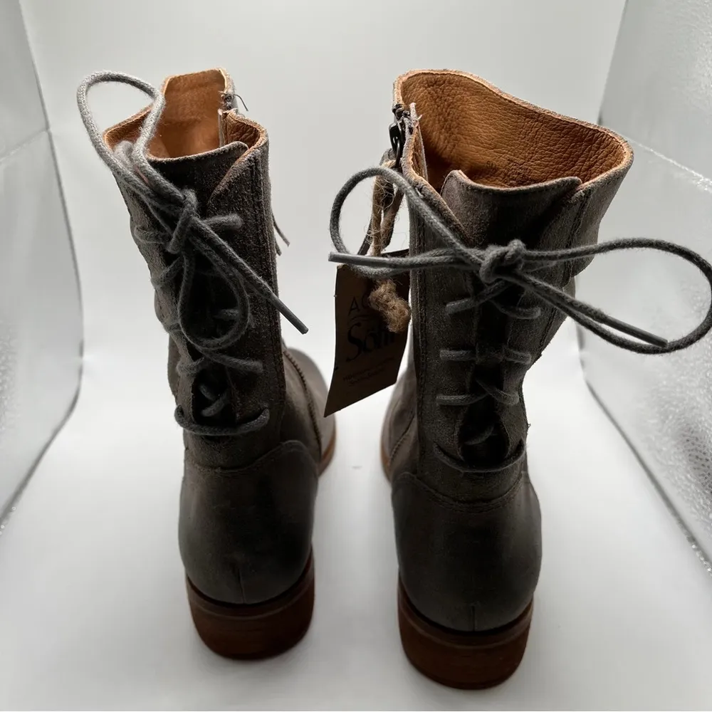 NWOB Söfft Sharnell Low Heel Women's Khaki Green Waterproof Boot size 6M 2296 - Image 8