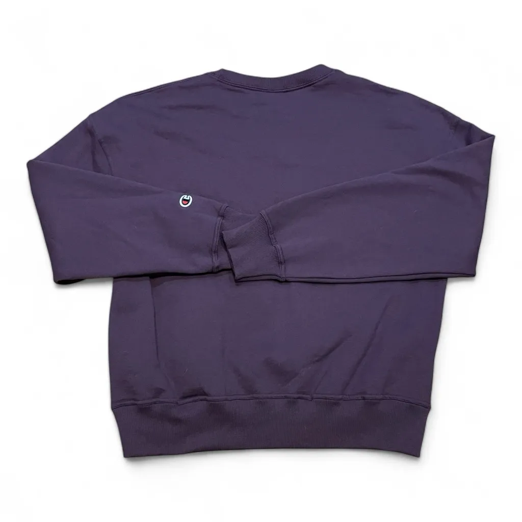 Champion Women's Crew Neck Long Sleeve Plum / Purple Sweatshirt Small‎ - Image 2