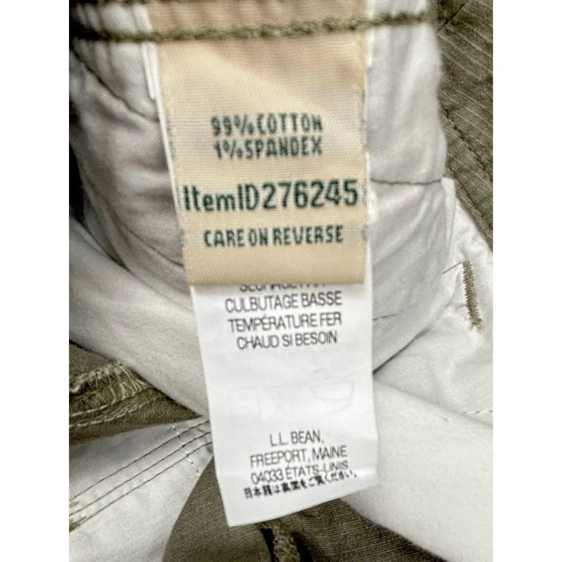 NWT Women Size 14 Gorp Utility Hiking LL Bean Olive Favorite Fit Pants Green - Image 5