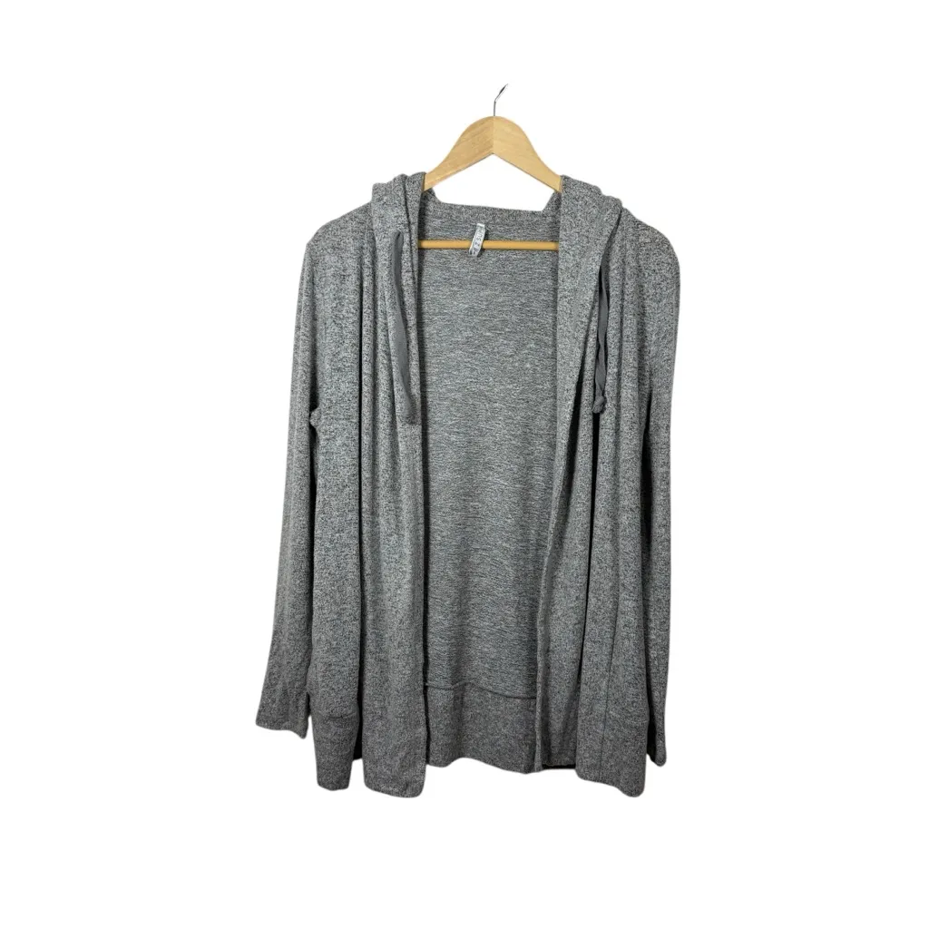 Z Supply Women’s The Marled Hoodie Cardigan in Grey Size S - Image 3
