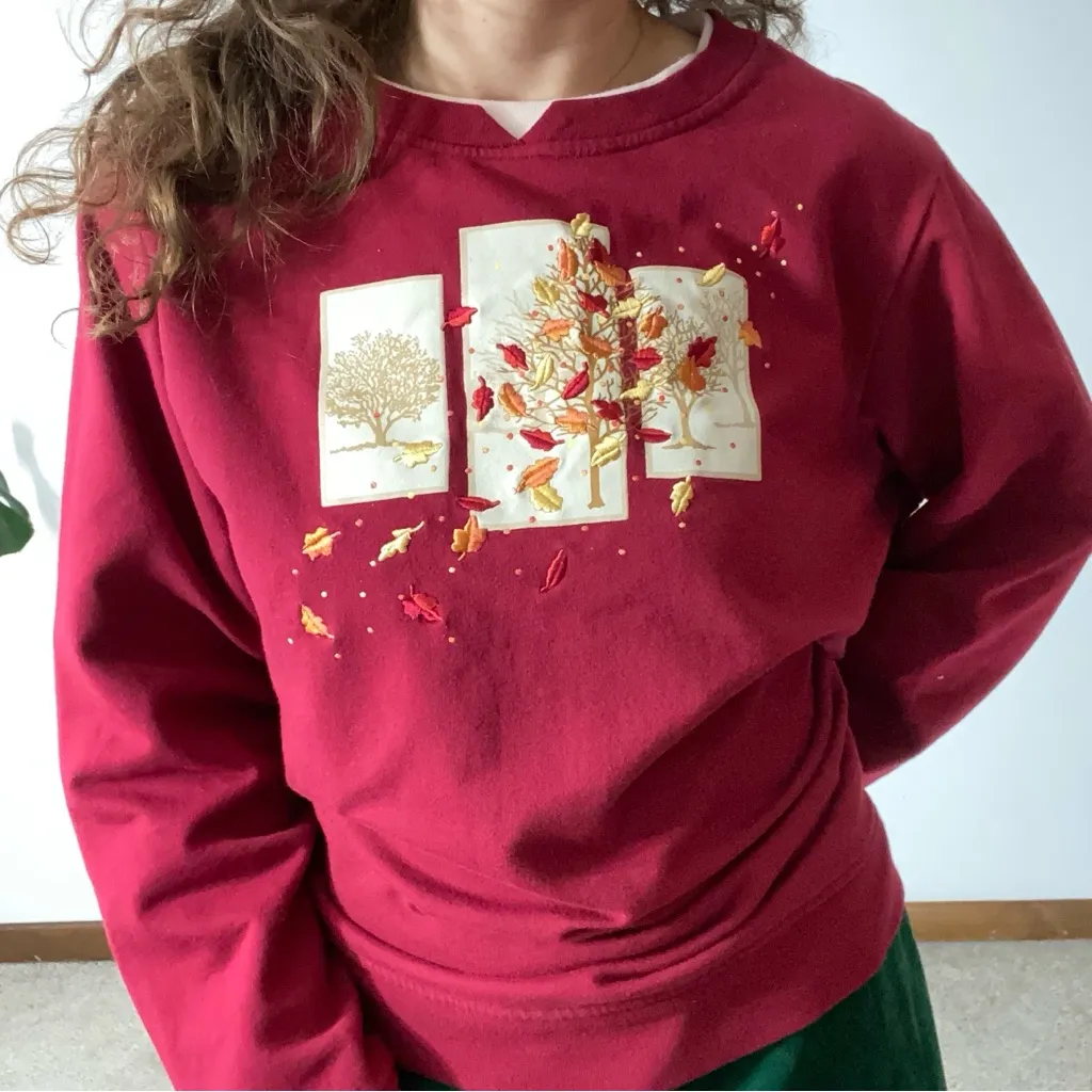 VINTAGE BRECKENRIDGE Leaves Sweatshirt - Image 3