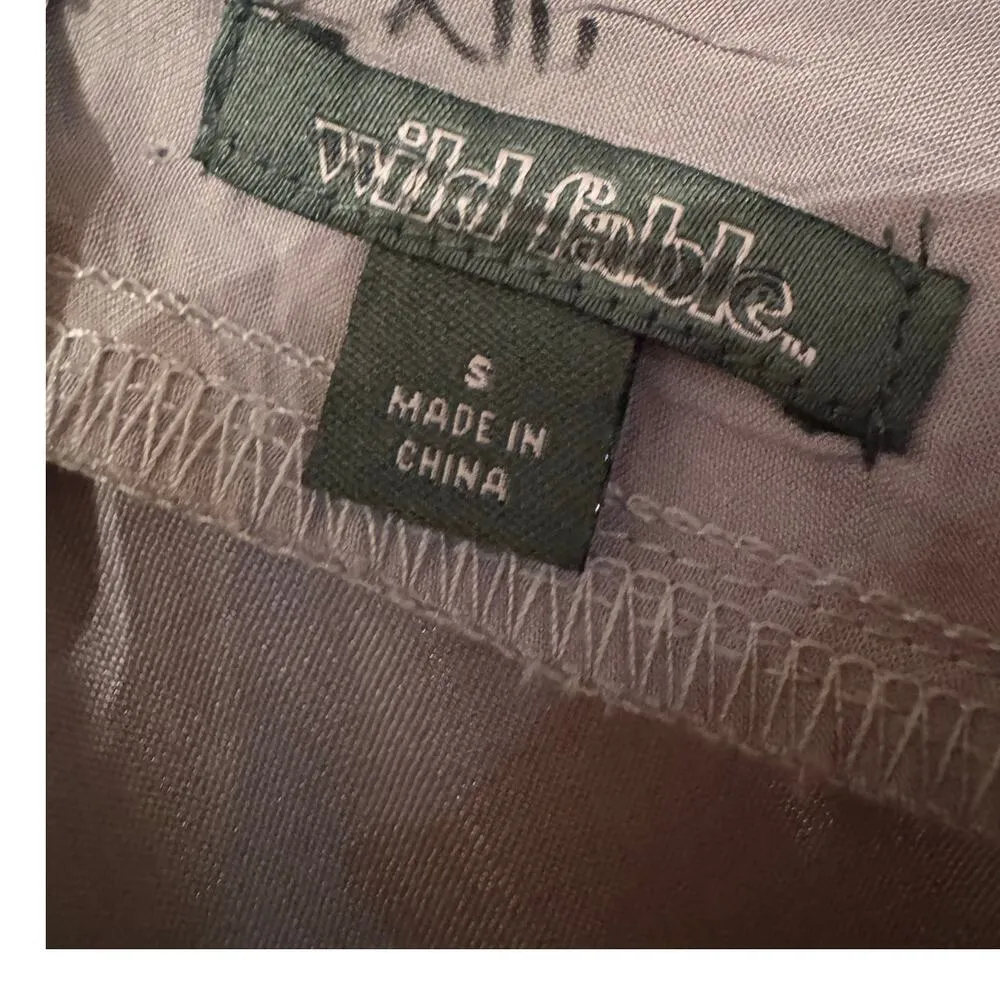 Liquid Silver Strappy Slip Maxi dress Wild Fable S party prom occasion - Image 6