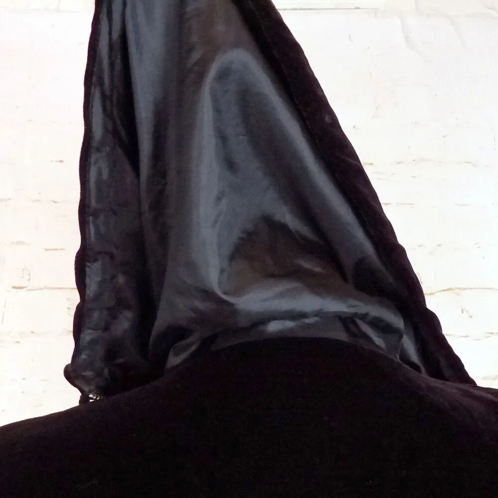 LA De DA Velvet Cinch Waist Jacket Women M Red Relaxed Zip Whimsigoth Fairy Size M - Image 14