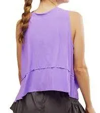 Free People by FP Movement Tempo Purple Tank Top - Image 4