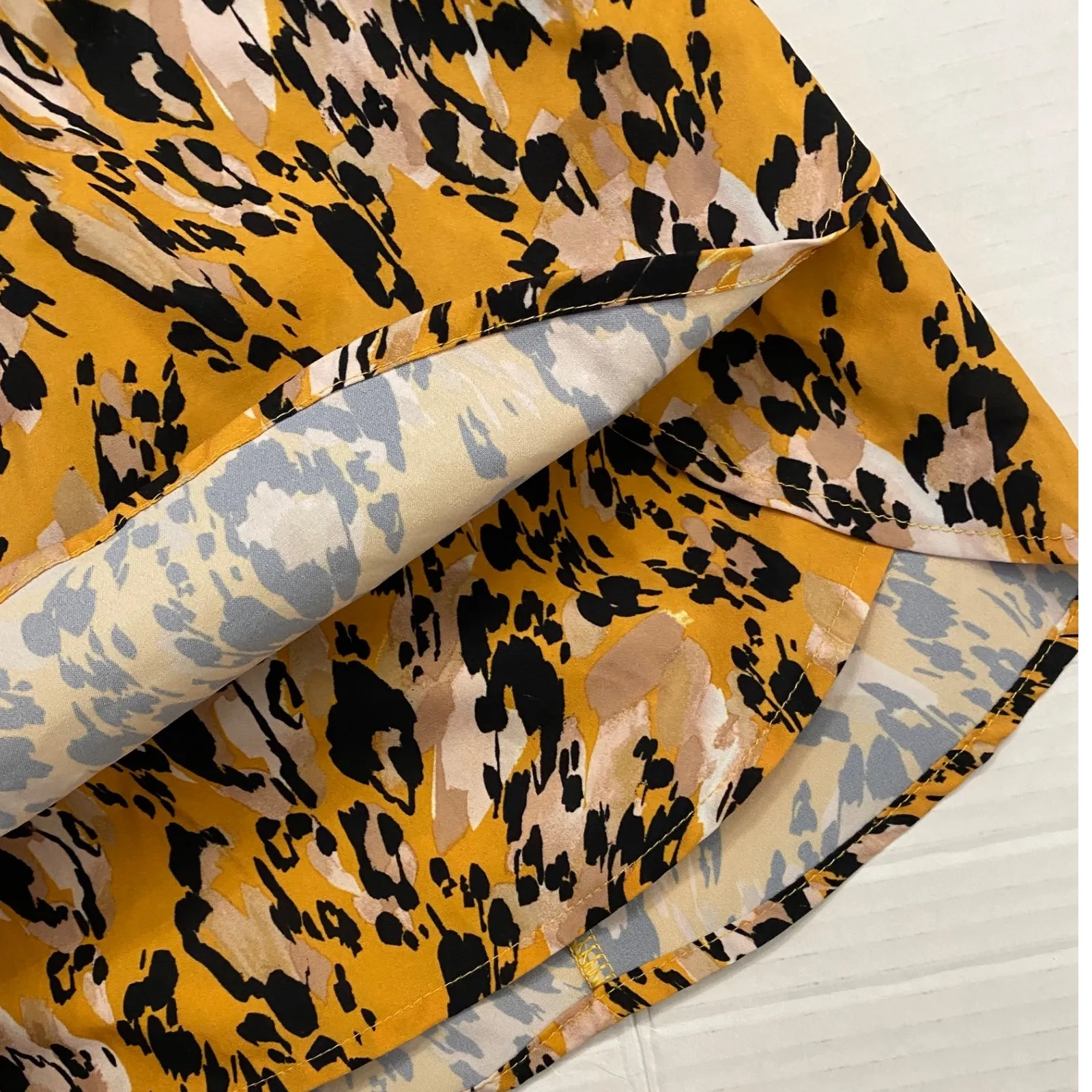 Calia by Carrie‎ Underwood Active Shorts Yellow Animal Print - Image 7