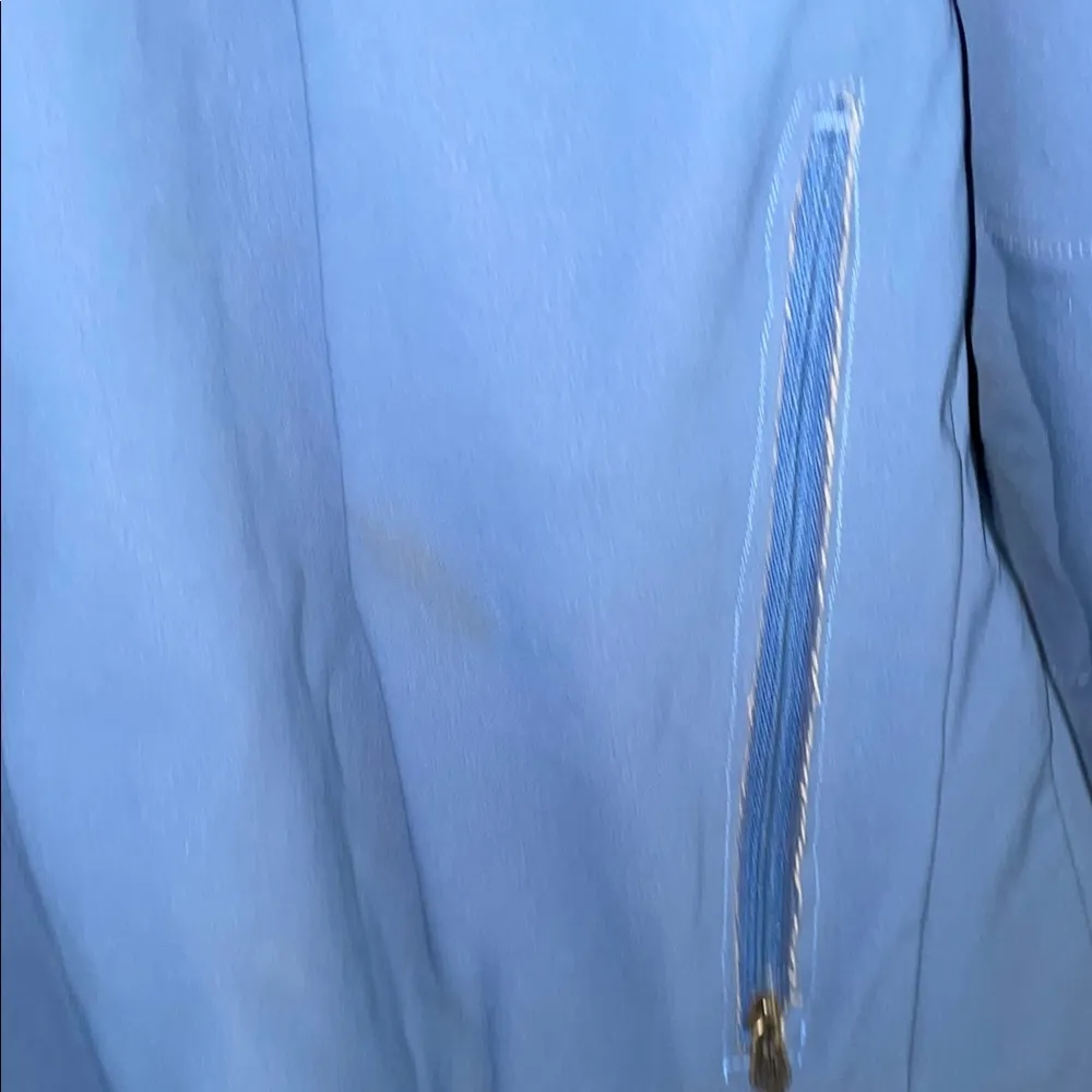 Patagonia Blue Soft shell Jacket High Collar outdoor wear size large women’s - Image 3