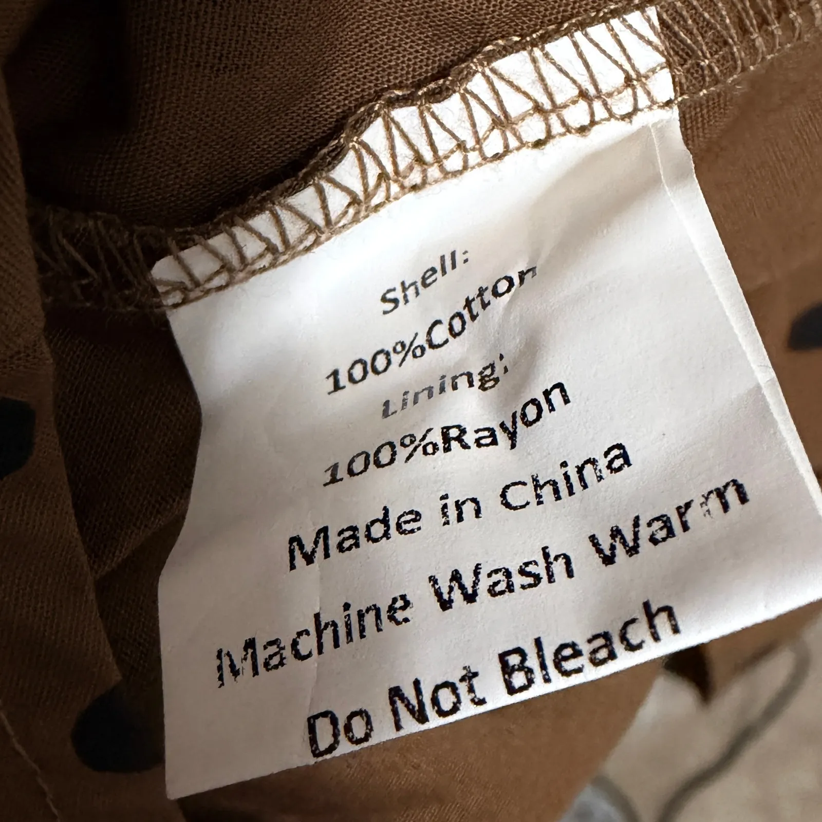 Petal & Pup Polka Dot Midi Dress Brown Pinup Retro Size Large - Image 10