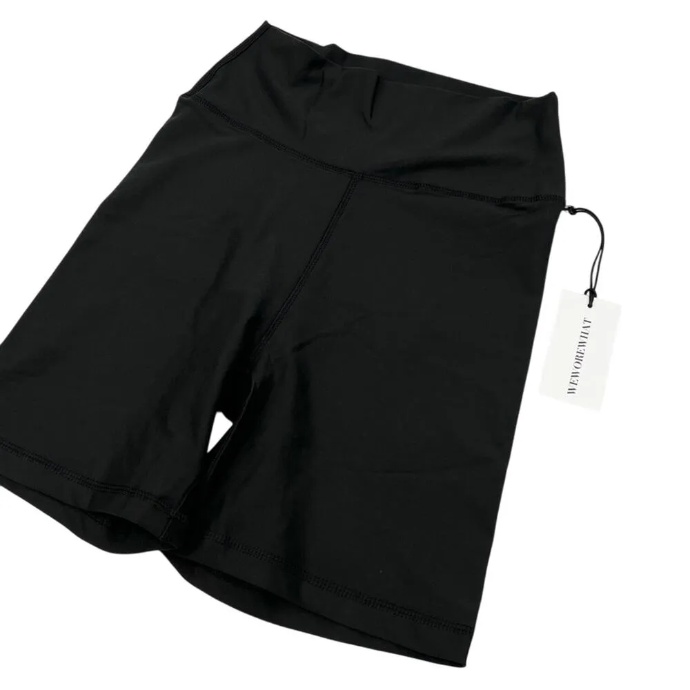 Weworewhat Biker Active Shorts in Solid Black size M NWT - Image 3