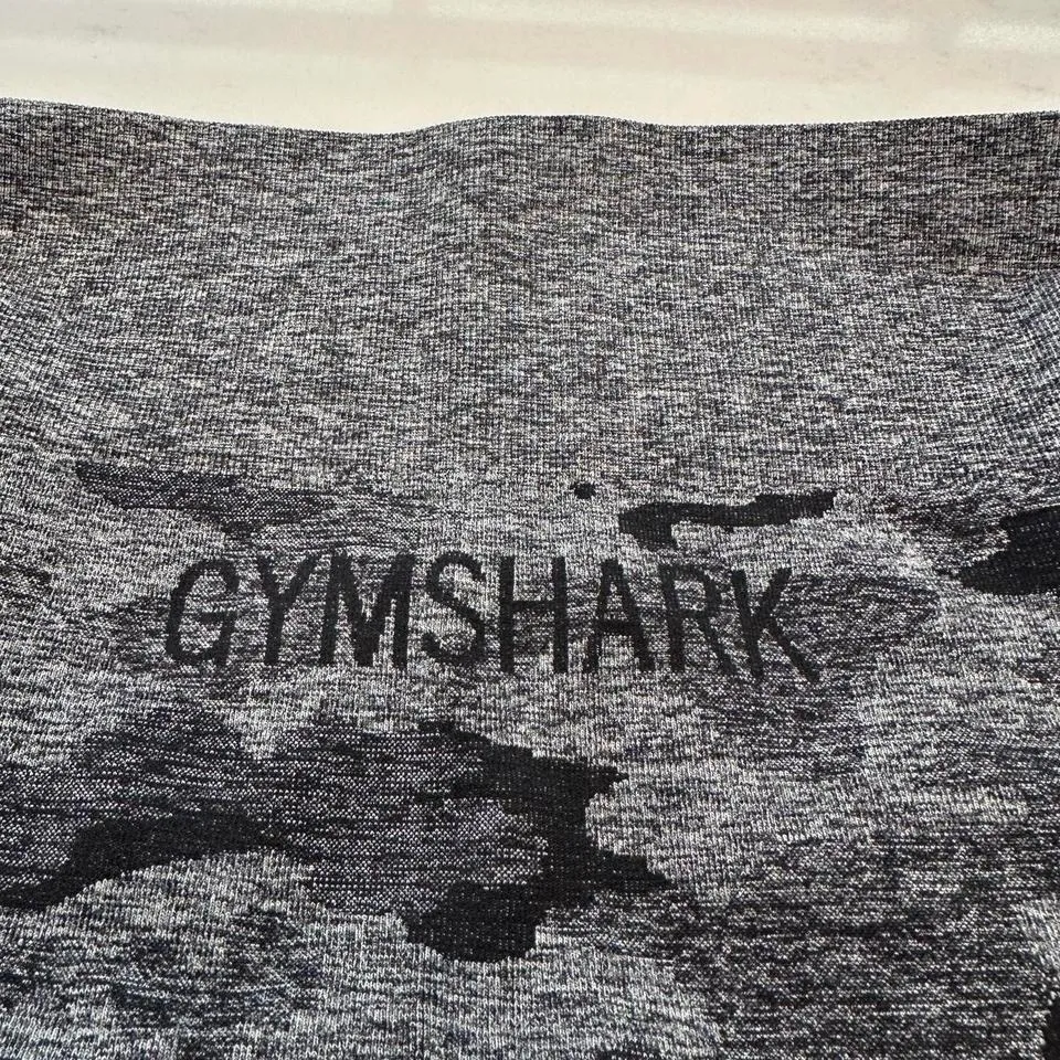 Gymshark Adapt Seamless Leggings Womens Charcoal Grey Camo Size M - Image 3