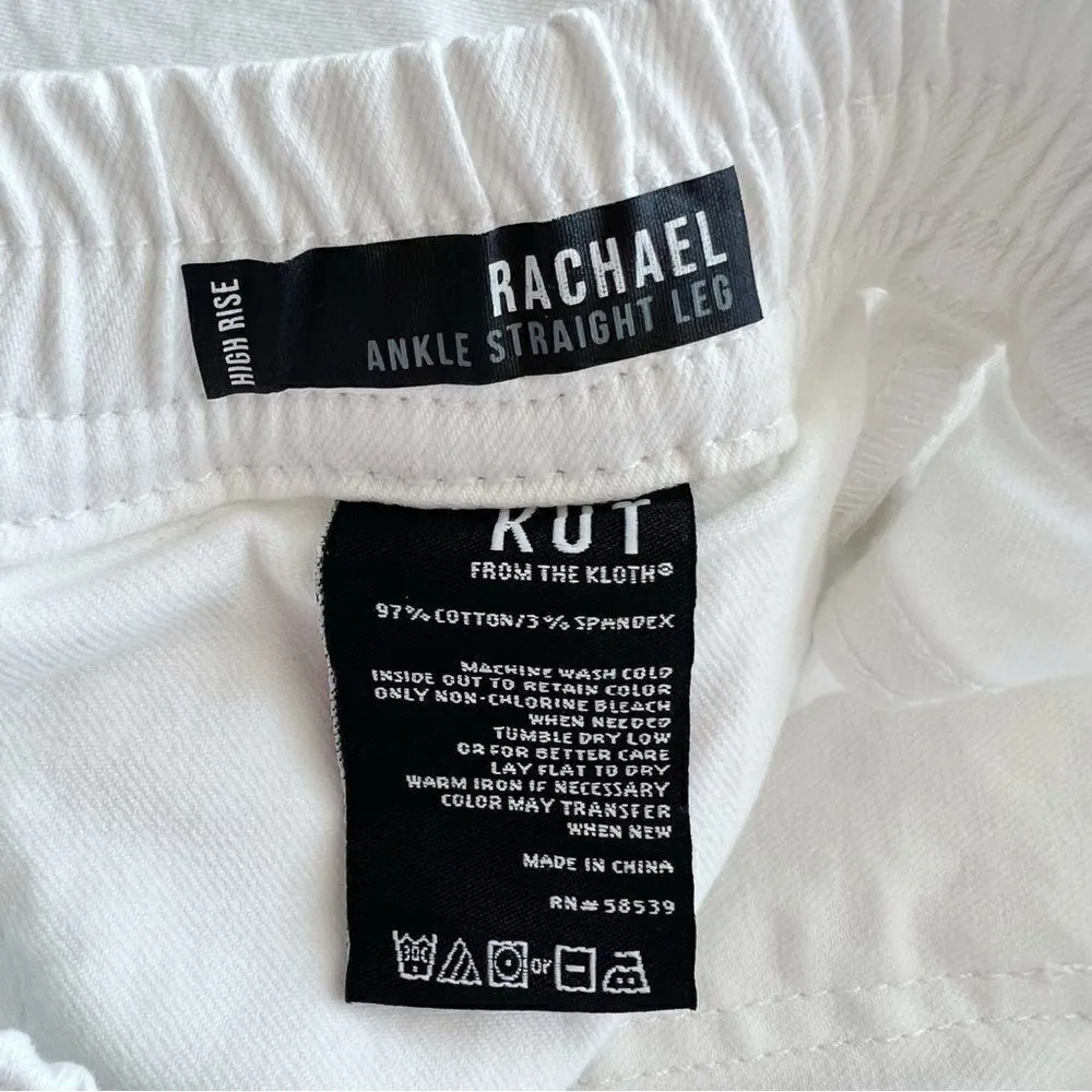 Kut From The Kloth High Rise Rachael Ankle Straight Leg Jeans Pants Drawstring - Image 13