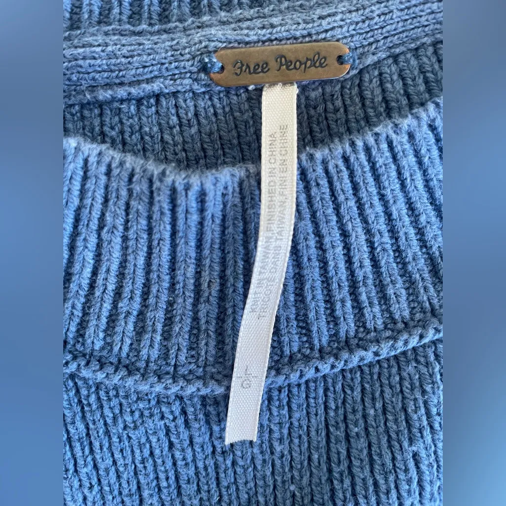 Free People Blue Cowl Neck Sweater - Image 13