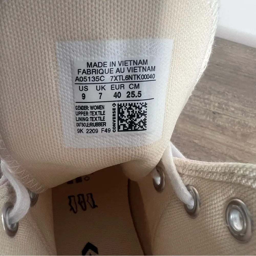 Converse Chuck Taylor All Star Lift Light Pink Women's Platform Shoe Size 9 #215 - Image 7