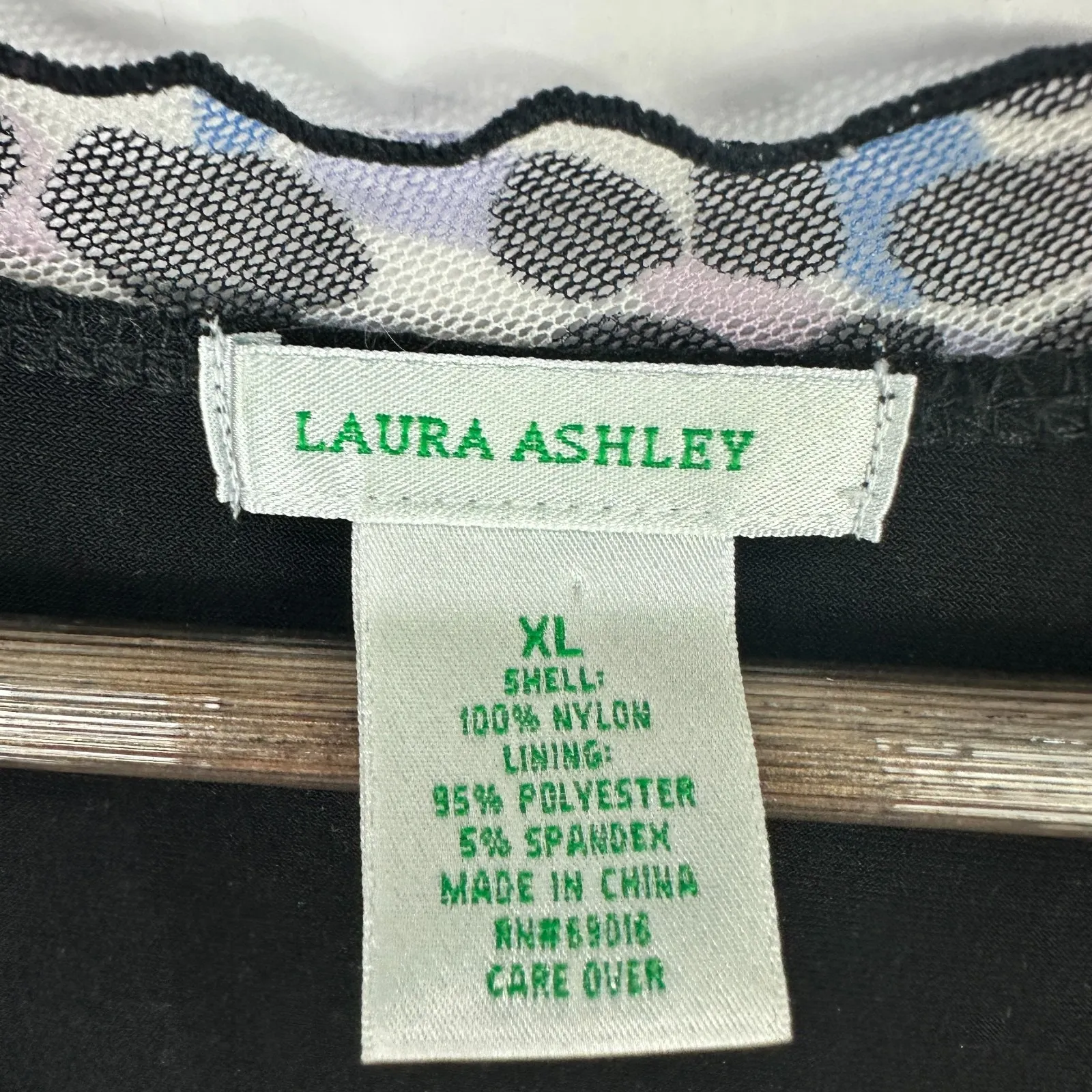 Laura Ashley Top Womens XL Animal Print Layered Ruched Whimsigoth Boho Artsy Y2K - Image 2