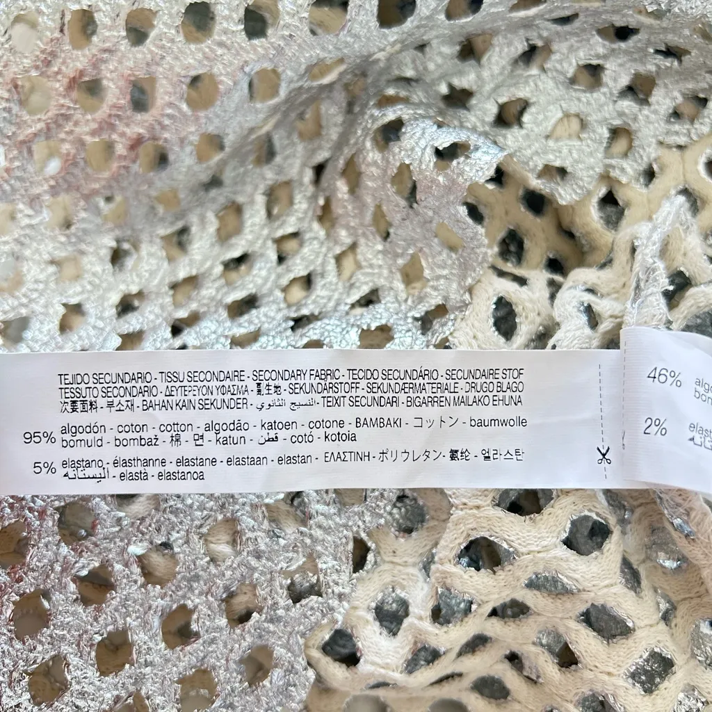 🆕 ZARA Silver Metallic Maxi Dress - Image 11