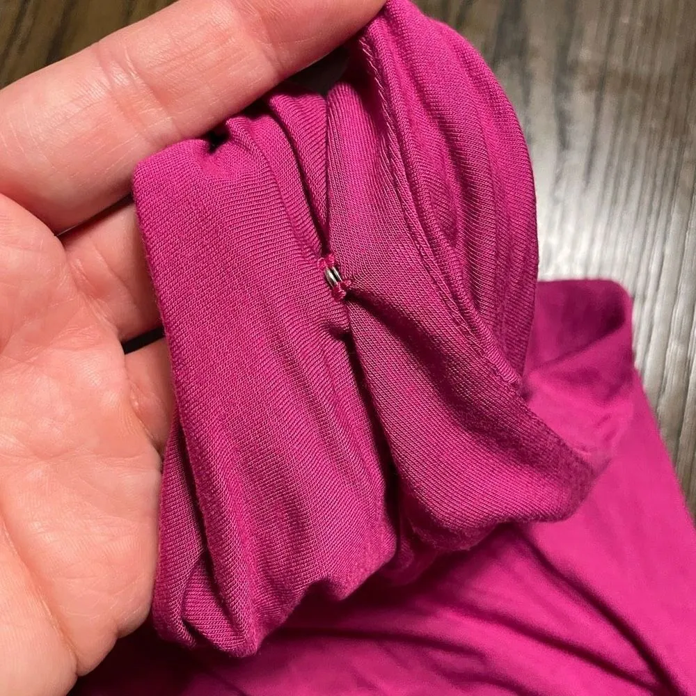 Apres Ramy Brook Magenta Gray Lisa Cross Front Tank Top, Medium - Image 6