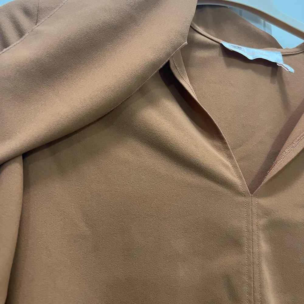 See By Chloe Brown Bow Blouse Size 36 FR $325 - Image 3