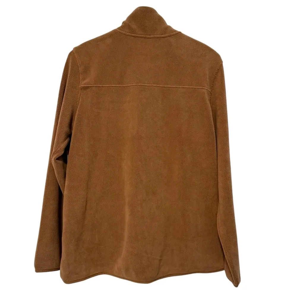 32 Degrees Heat Midweight Snap Arctic Fleece Pullover Wood Smoke Brown Medium - Image 6