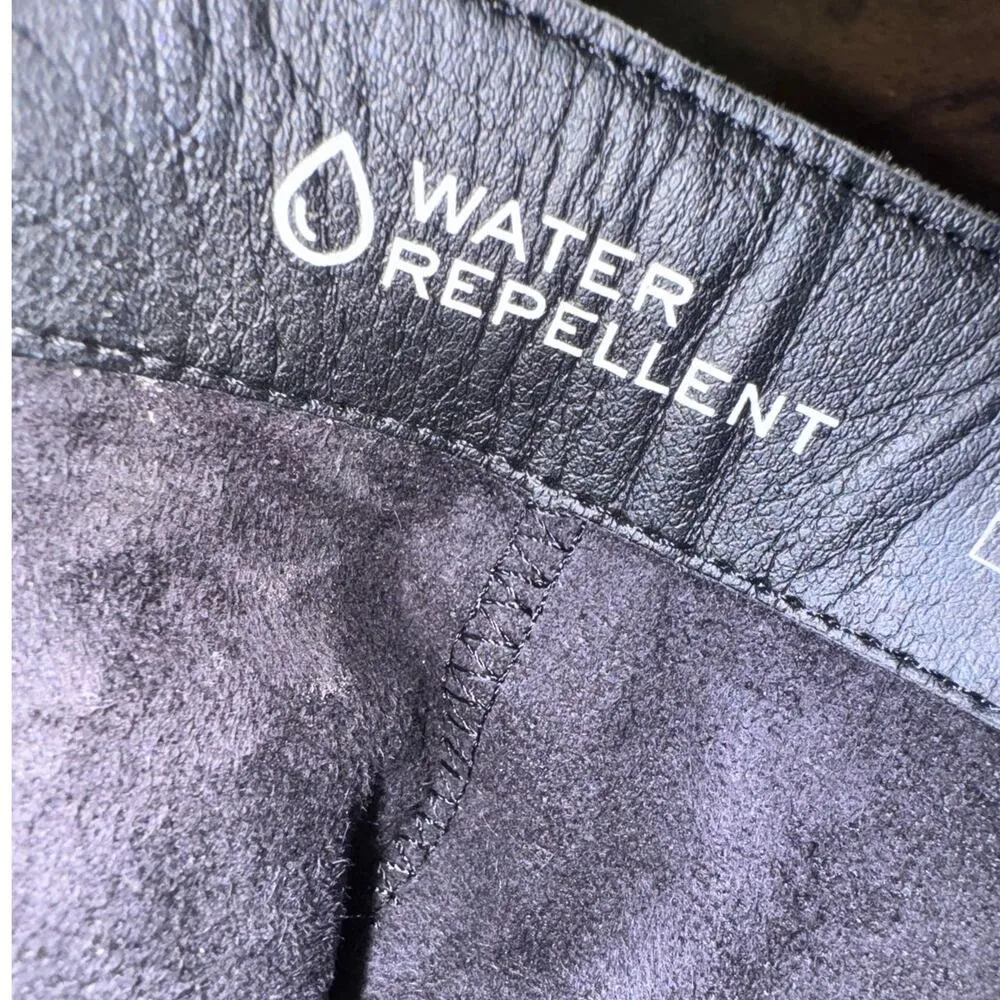 Vionic Black Carnelia Leather Side Zip Above Ankle Stacked Heel Boots 9 EUC - Image 9