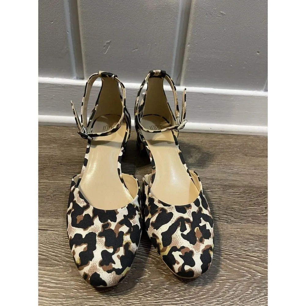 Cabi 6020 Kiki Leopard Closed Toe Heels Women’s Size 9 Ankle Buckle - Image 3