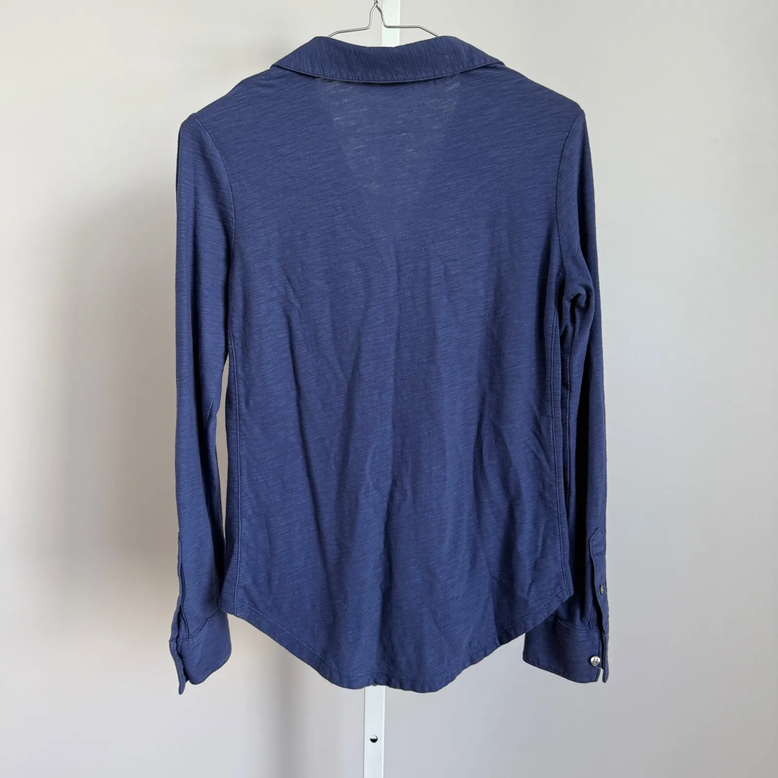 Tommy Bahama Womens XXS Blue Chambray Long Sleeve Button Shirt Top Casual Resort - Image 6