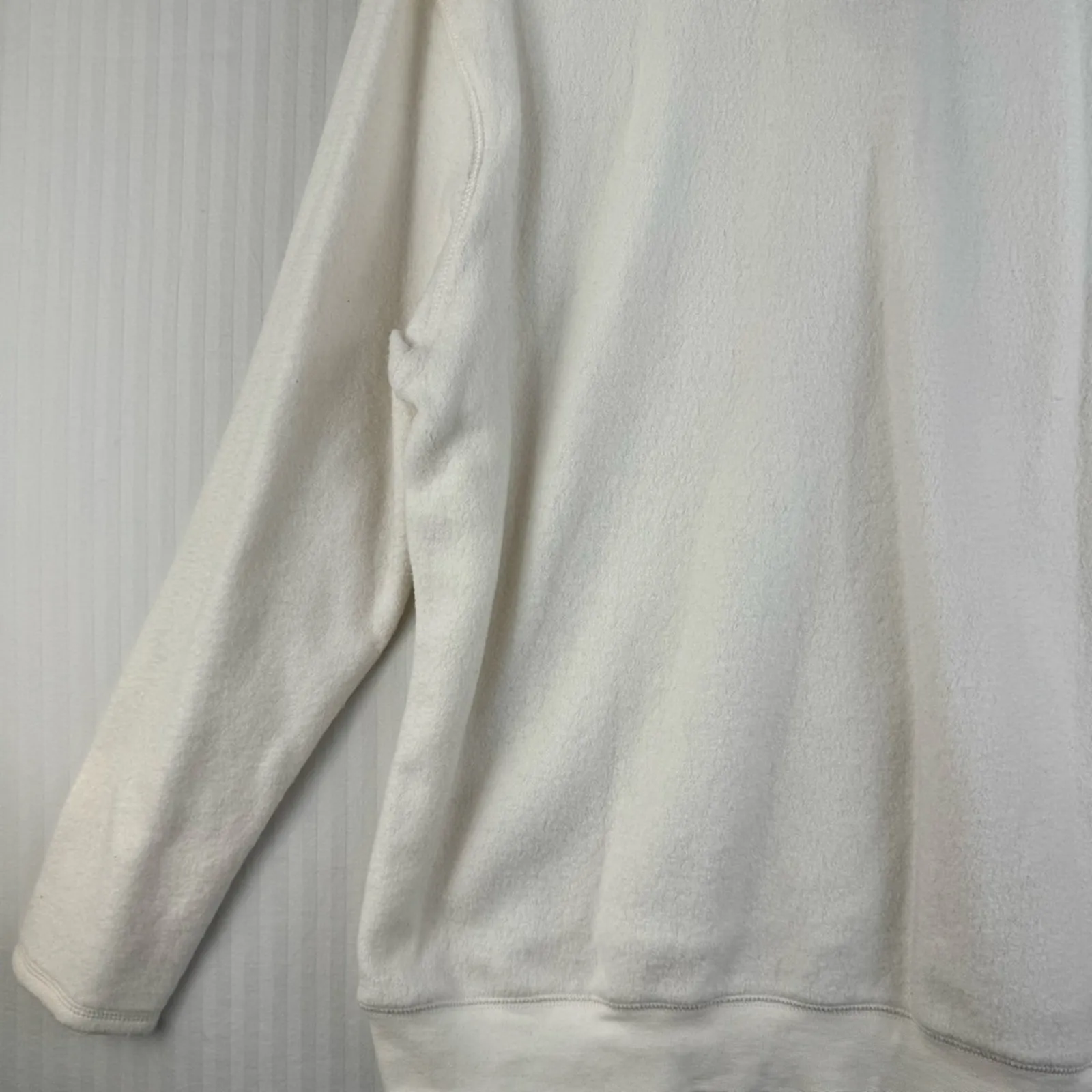 Monterey By Koret Vintage White Fleece Sweater Women’s Medium Equestrian Horses - Image 9
