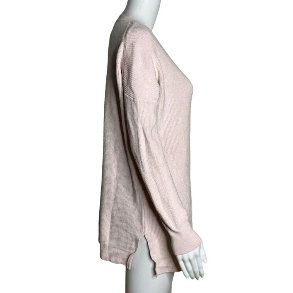M Magaschoni Sweater Womens Small Blush Pink Everyday Neutral Basic Minimalist - Image 2