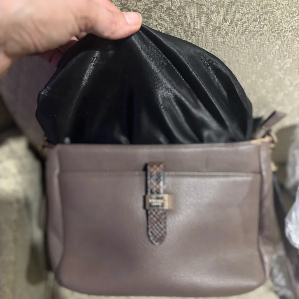 Dune London Snake Print Crossbody Bag - Image 10