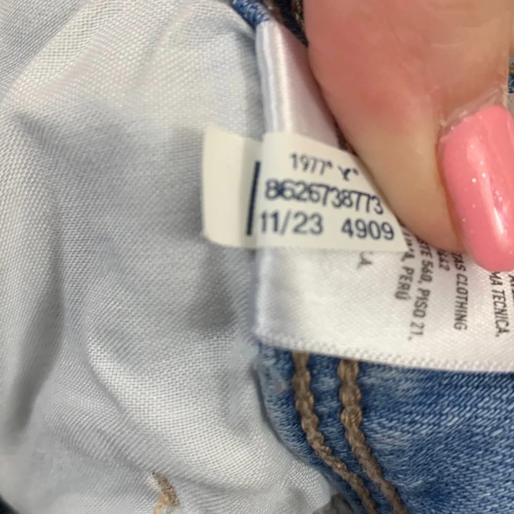 American Eagle Next Level Stretch Kick Boot  Carpenter Pockets Light Wash Jeans - Image 5