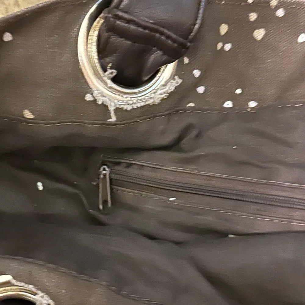 Roxy Brown ‎ tote with hearts - Image 3