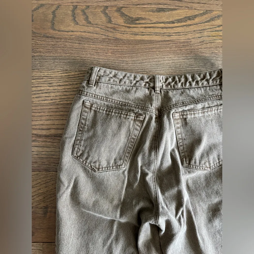 Vintage DKNY Faded Brown‎ Denim Straight Leg Midrise Jeans Size 10 - Image 5