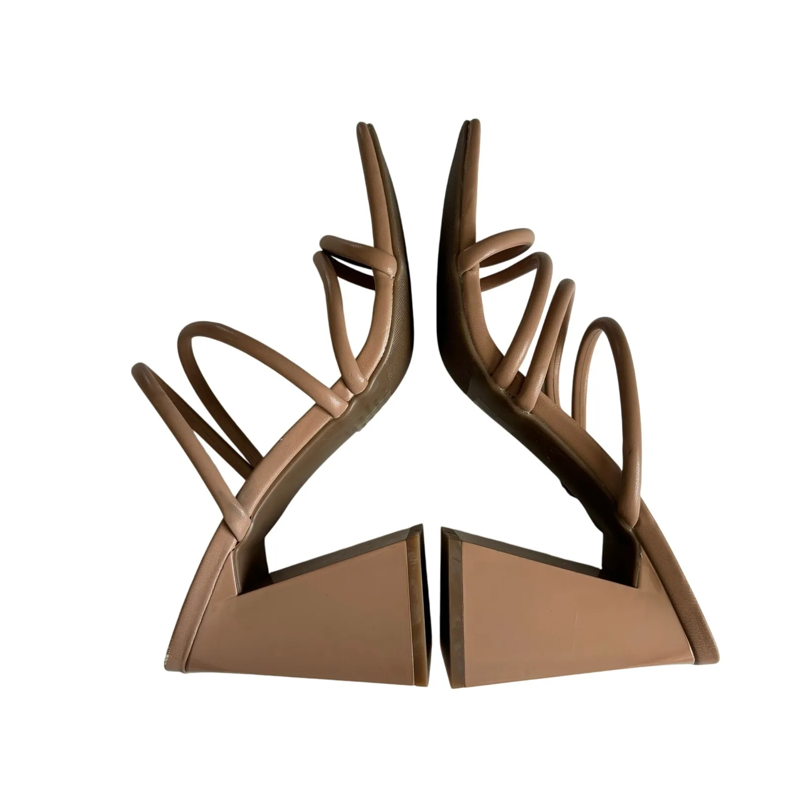 Abound Women's Austyn Tubular Strappy Block
Heel Beige Platform Sandals Size 8.5 - Image 4