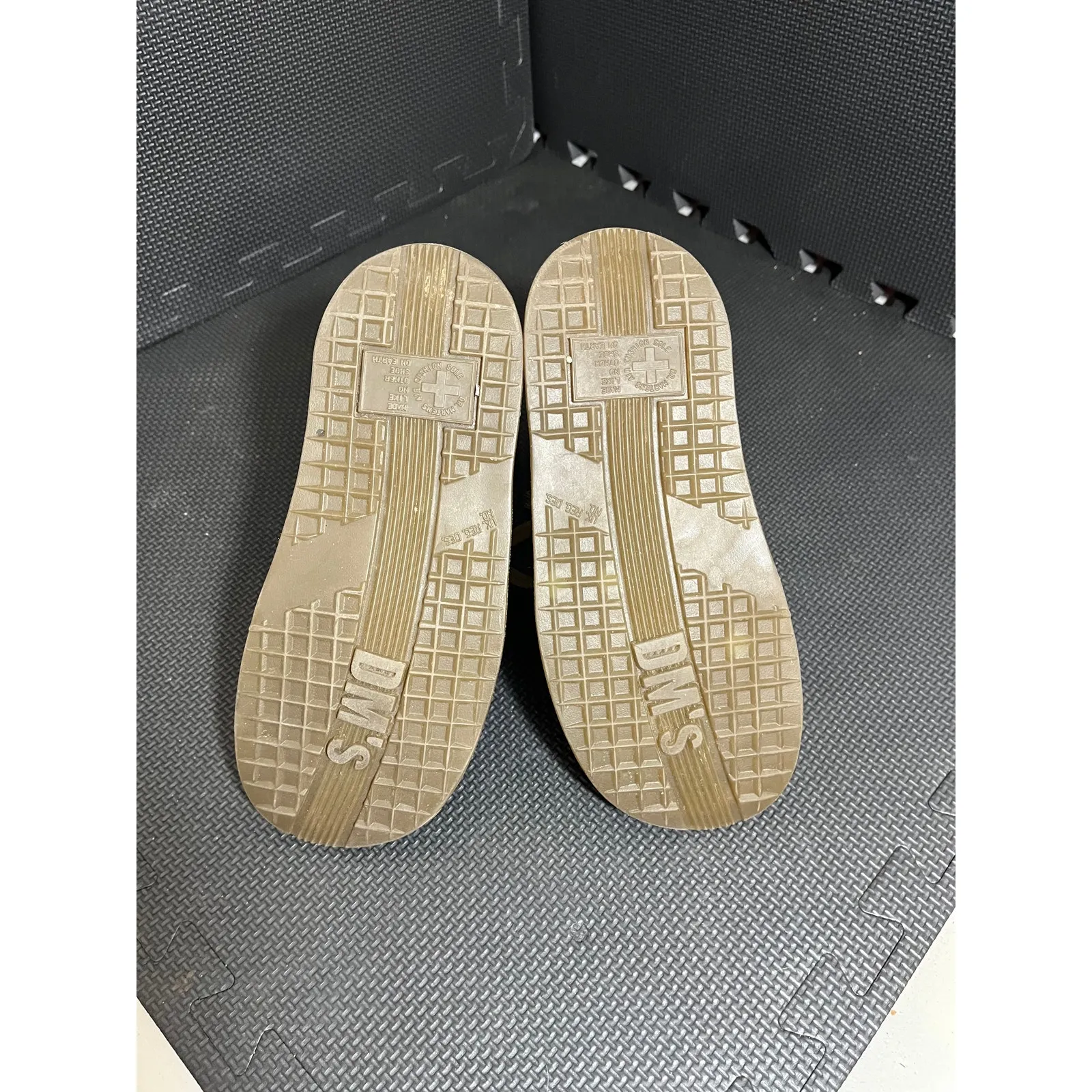 Dr Martens 2B25 2 Tone‎ Brown Varsity Stripe Leather Combat Boots UK 4 Womens 6 - Image 6