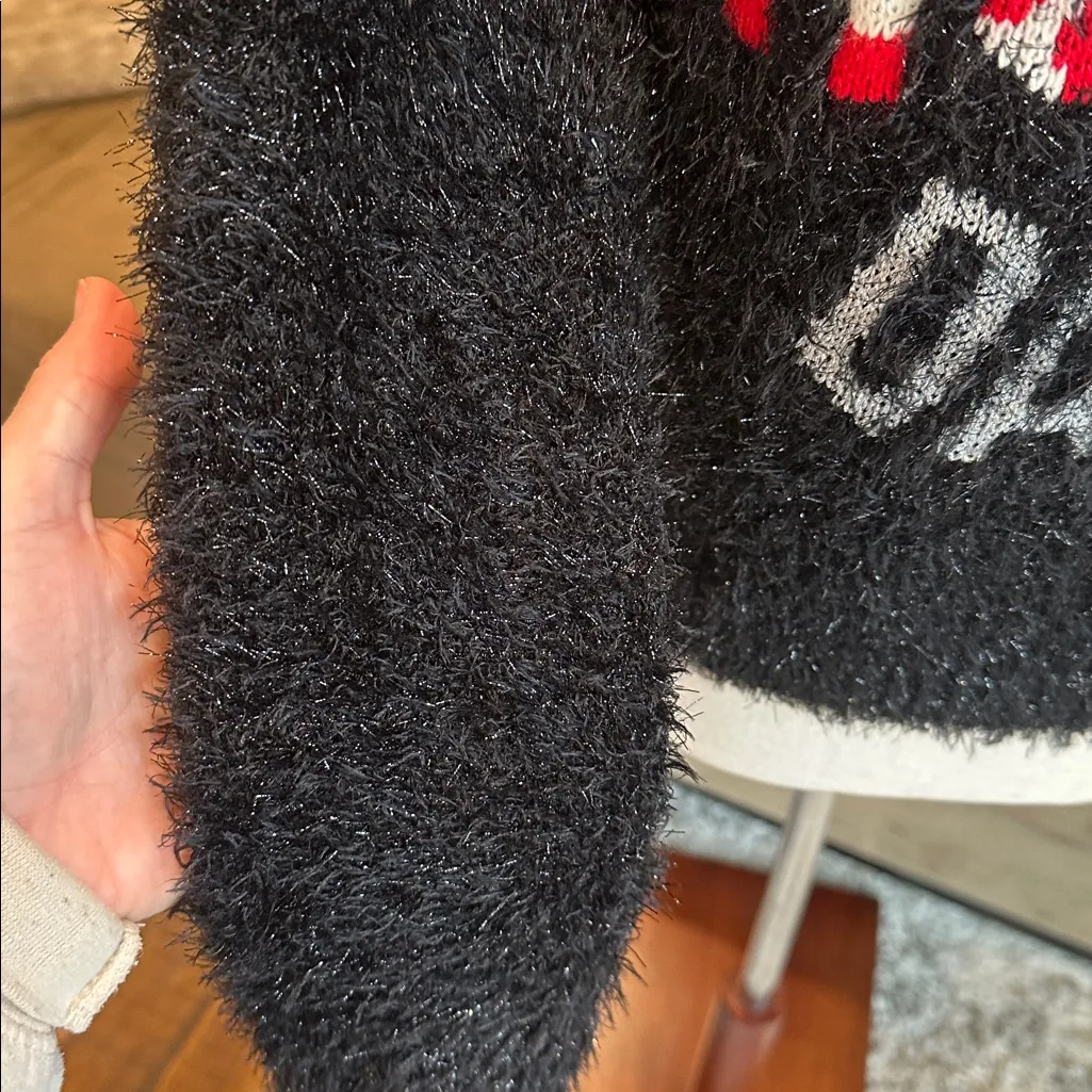 Festive Black Holiday Sweater - Image 3