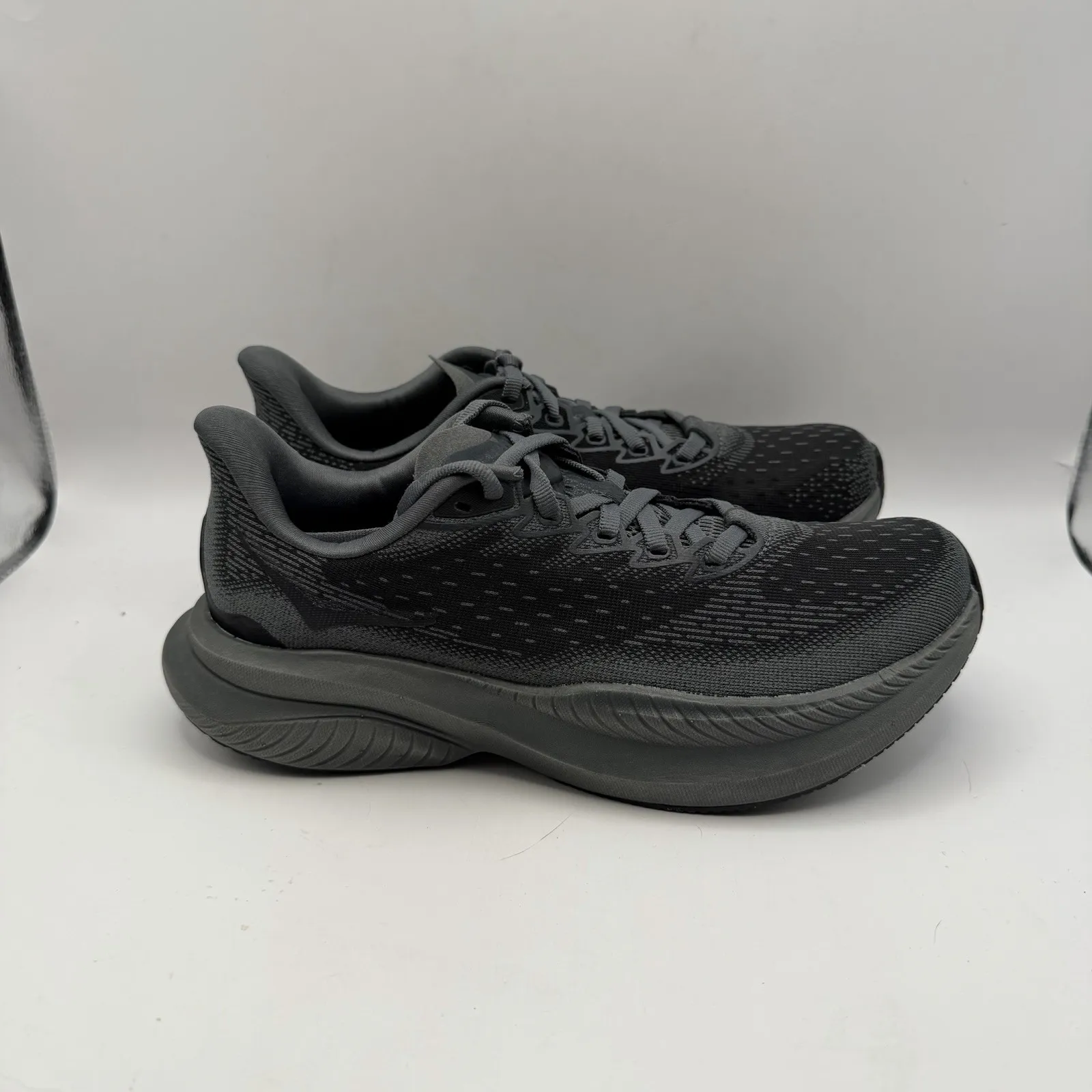 Hoka One One Mach 6 LA 1164033-BBLC Black Gray Running Sneaker Women's Size 7 B - Image 3