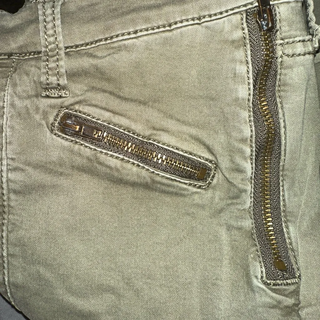 dear john joyrich comfort skinny Army Green Zipper Pocket Pants‎ size 26 - Image 5