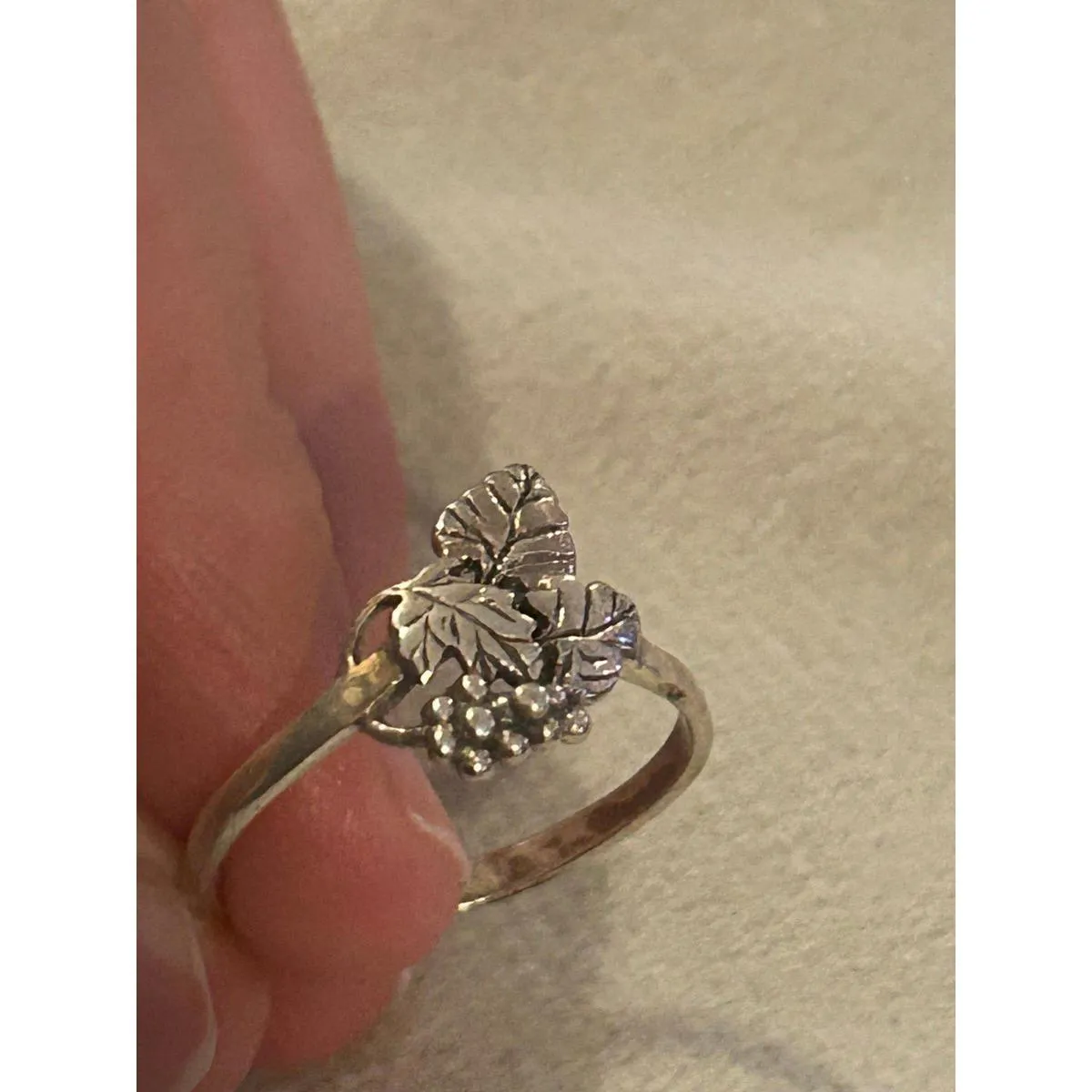 925 sterling silver ring band size 8.75 lot c8 grapes - Image 3